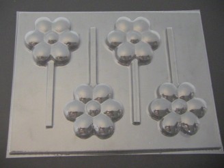 534 Flower Chocolate or Hard Candy Lollipop Mold